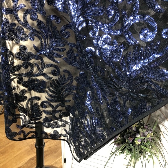 Bob Mackie Wearable Art Black Blue Kaftan Tunic Dress 3X - Picture 8 of 12